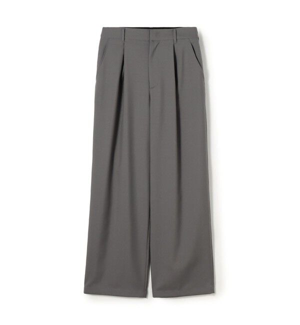 GALERIE VIE「ウォッシャブルトロピカル ツータックストレートパンツ」|その他|17 チャコールグレー