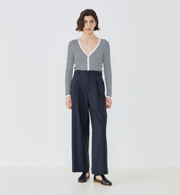 GALERIE VIE「ウォッシャブルトロピカル ツータックストレートパンツ」|その他|