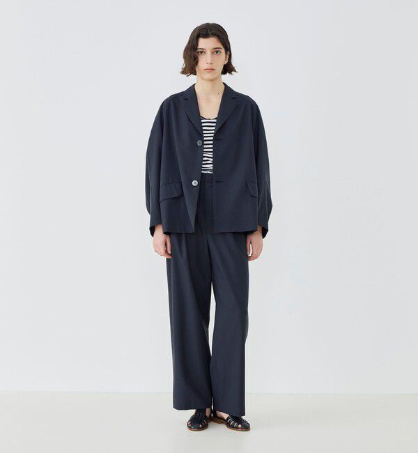 GALERIE VIE「ウォッシャブルトロピカル チェスターカラージャケット」|その他|