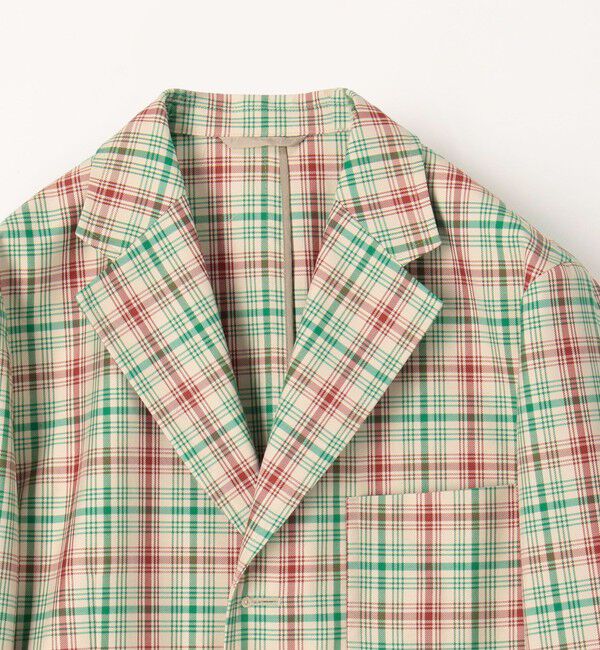 CABaN「ポリエステルコットン チェックテーラードジャケット」|テーラードジャケット|