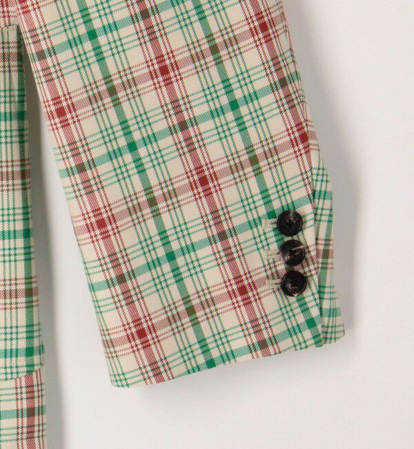 CABaN「ポリエステルコットン チェックテーラードジャケット」|テーラードジャケット|