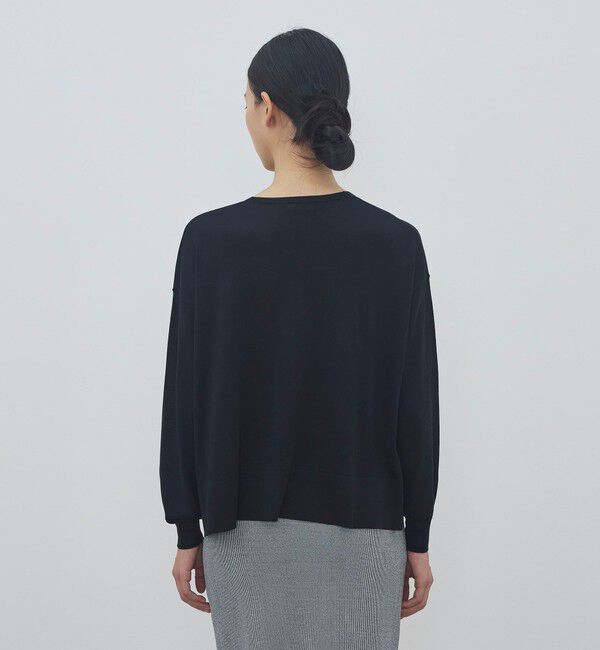 DES PRES「マットシルク Vネックプルオーバー」|ニット・セーター|