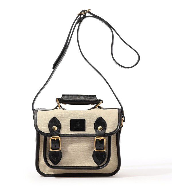 TOMORROWLAND GOODS「GLENROYAL ブライドルレザー&times;キャンバス サッチェルバッグ」|ショルダー・メッセンジャー|