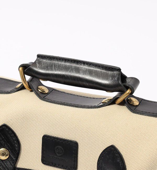 TOMORROWLAND GOODS「GLENROYAL ブライドルレザー&times;キャンバス サッチェルバッグ」|ショルダー・メッセンジャー|