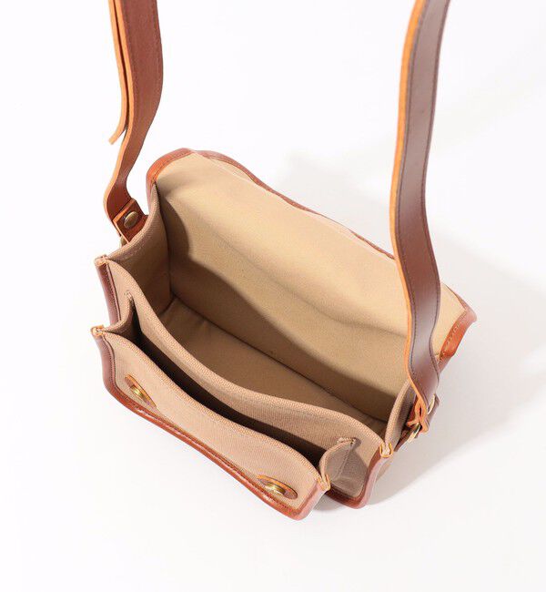 TOMORROWLAND GOODS「GLENROYAL ブライドルレザー&times;キャンバス サッチェルバッグ」|ショルダー・メッセンジャー|