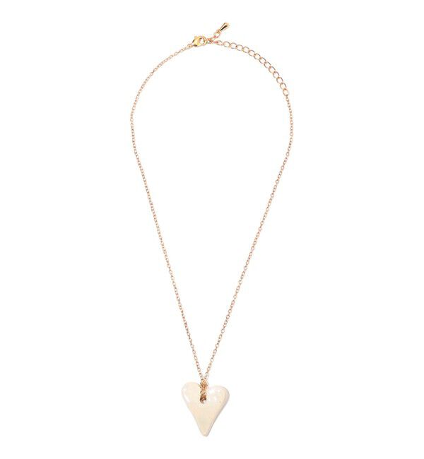 TOMORROWLAND GOODS「LEVENS JEWELS ハートペンダント」|ネックレス|11 ホワイト