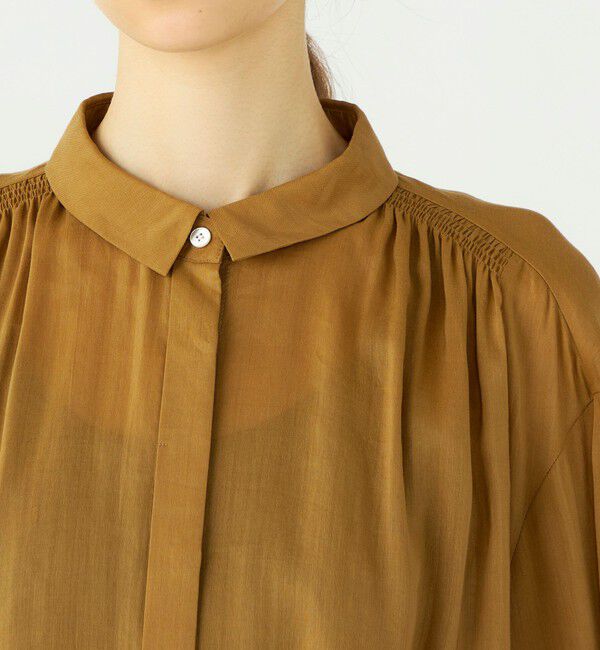 Ballsey「スムースラミー ハーフスリーブブラウス」|シャツ・ブラウス|