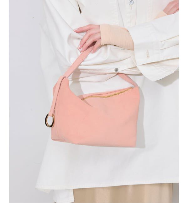 SLOBE IENA「INNUE/イヌエ スウェードワンハンドルバッグ」|ハンドバッグ|ピンク