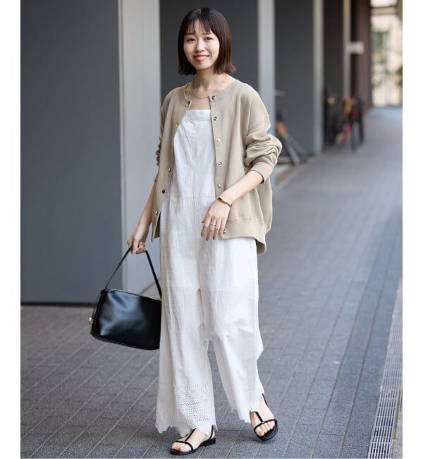 SLOBE IENA「《追加》ダブルフェイスジャージースナップカーディガン」|カーディガン|