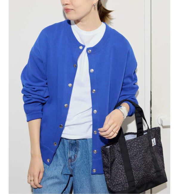 SLOBE IENA「《追加》ダブルフェイスジャージースナップカーディガン」|カーディガン|