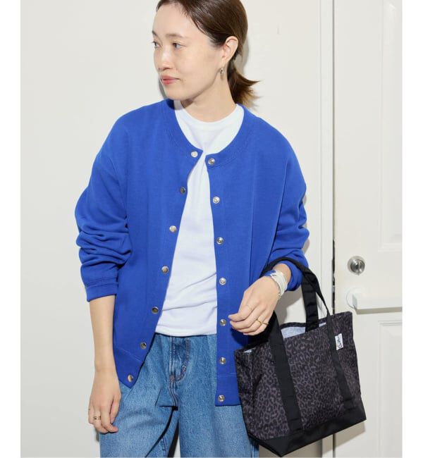 SLOBE IENA「《追加》ダブルフェイスジャージースナップカーディガン」|カーディガン|