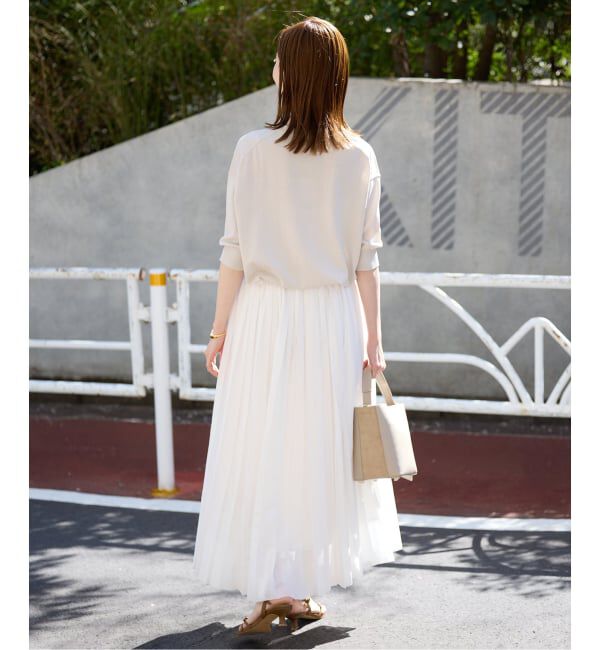 SLOBE IENA「《シリーズあり》コットンキュプラハーフスリーブプルオーバー」|ニット・セーター|