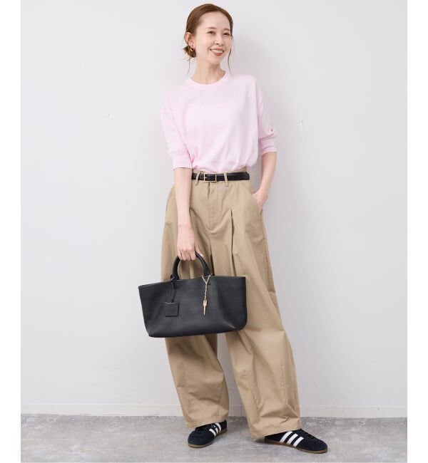 SLOBE IENA「《シリーズあり》コットンキュプラハーフスリーブプルオーバー」|ニット・セーター|