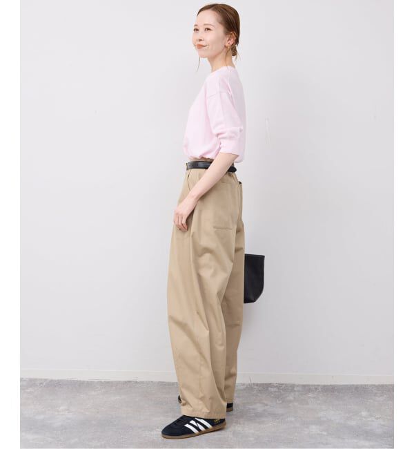 SLOBE IENA「《シリーズあり》コットンキュプラハーフスリーブプルオーバー」|ニット・セーター|