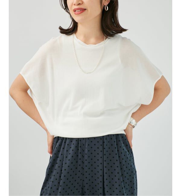 VERMEIL par iena「《予約》シアーフライスレーヤードトップス」|Tシャツ・カットソー|ホワイト