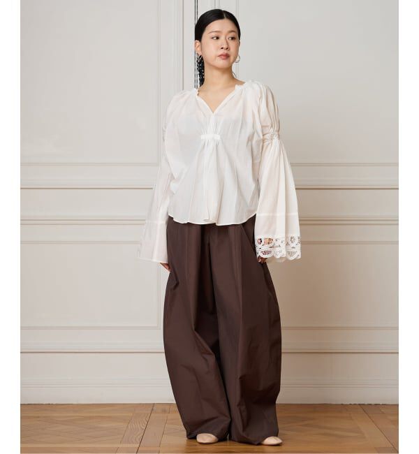 IENA LA BOUCLE「VIOLETTE ROOM バイオレットルーム vintage remake ブラウス VR251135」|シャツ・ブラウス|