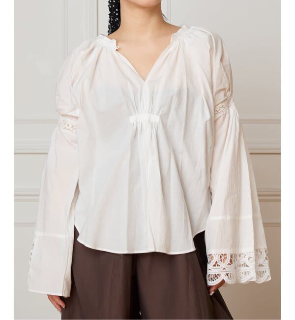 IENA LA BOUCLE「VIOLETTE ROOM バイオレットルーム vintage remake ブラウス VR251135」|シャツ・ブラウス|