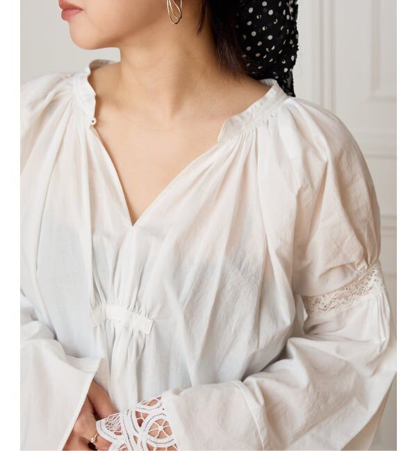 IENA LA BOUCLE「VIOLETTE ROOM バイオレットルーム vintage remake ブラウス VR251135」|シャツ・ブラウス|