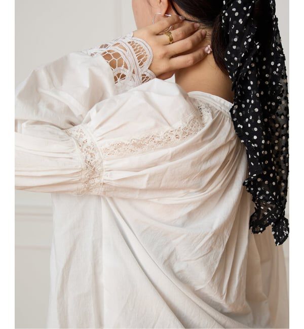 IENA LA BOUCLE「VIOLETTE ROOM バイオレットルーム vintage remake ブラウス VR251135」|シャツ・ブラウス|