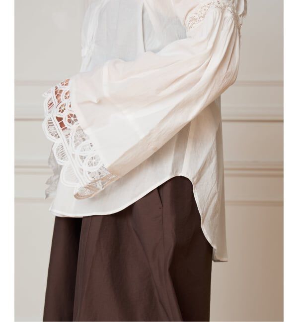 IENA LA BOUCLE「VIOLETTE ROOM バイオレットルーム vintage remake ブラウス VR251135」|シャツ・ブラウス|