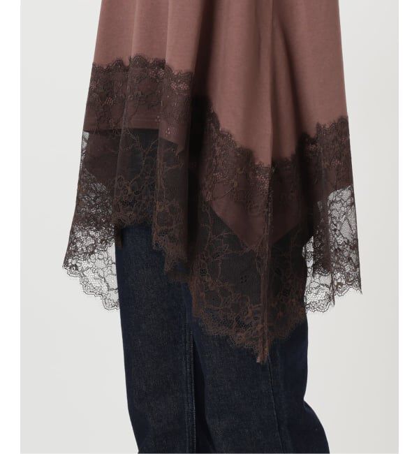 SLOBE IENA「《予約》レースコンビノースリカットソー」|Tシャツ・カットソー|