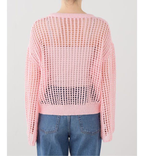 SLOBE IENA「LOGAN/ローガン SLOBE別注 カラーメッシュニット」|ニット・セーター|