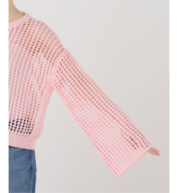 SLOBE IENA「LOGAN/ローガン SLOBE別注 カラーメッシュニット」|ニット・セーター|