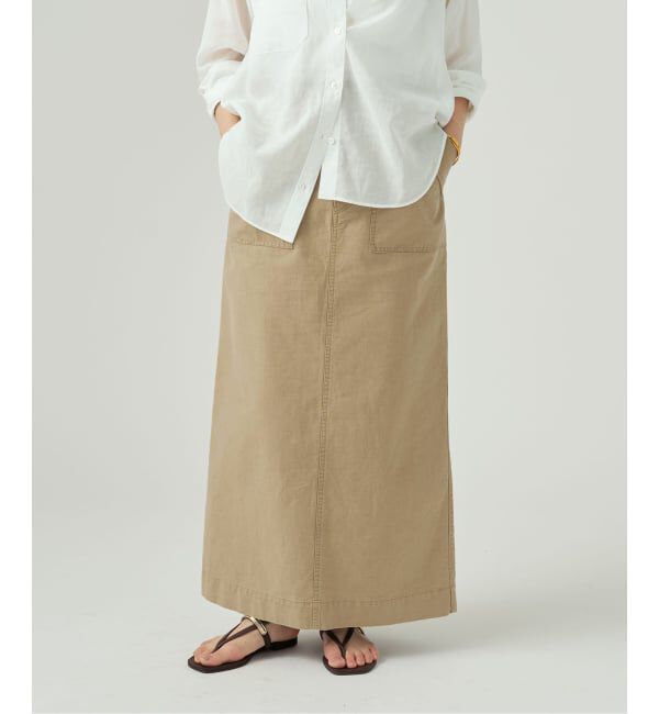 VERMEIL par iena「《予約》upper hights アッパーハイツ THE SANDY 144A34302」|スカート|ベージュ A