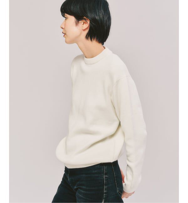 417 EDIFICE「コットンカシミヤ スムース クルーニット」|ニット・セーター|