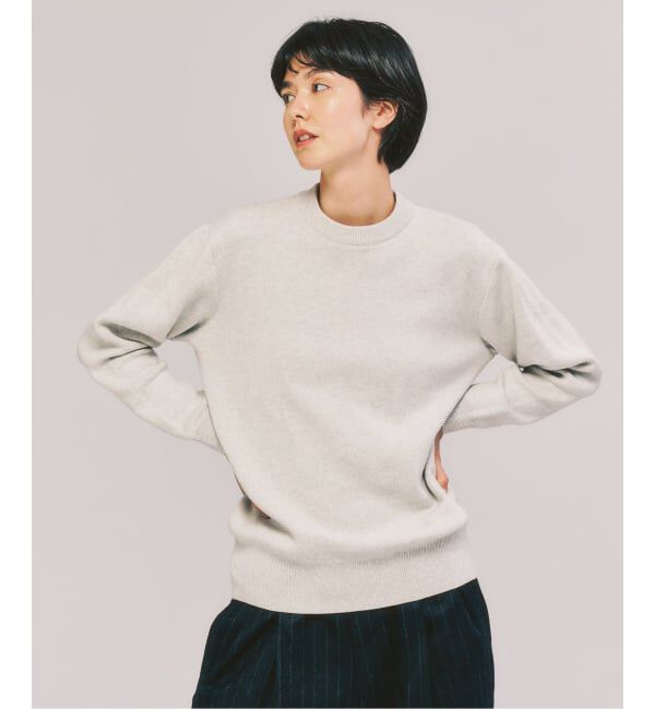 417 EDIFICE「コットンカシミヤ スムース クルーニット」|ニット・セーター|