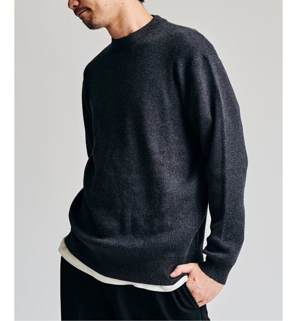 417 EDIFICE「コットンカシミヤ スムース クルーニット」|ニット・セーター|