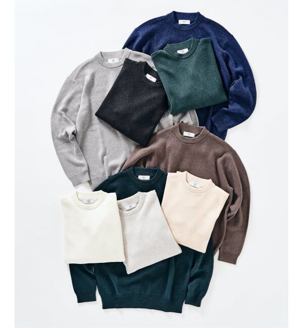 417 EDIFICE「コットンカシミヤ スムース クルーニット」|ニット・セーター|