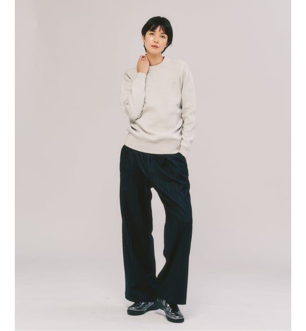 417 EDIFICE「コットンカシミヤ スムース クルーニット」|ニット・セーター|