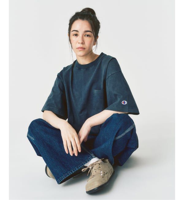 417 EDIFICE「CHAMPION / チャンピオン 417別注 Bleach Wash Pocket Tシャツ」|Tシャツ・カットソー|