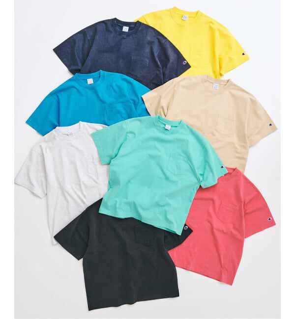 417 EDIFICE「CHAMPION / チャンピオン 417別注 Bleach Wash Pocket Tシャツ」|Tシャツ・カットソー|
