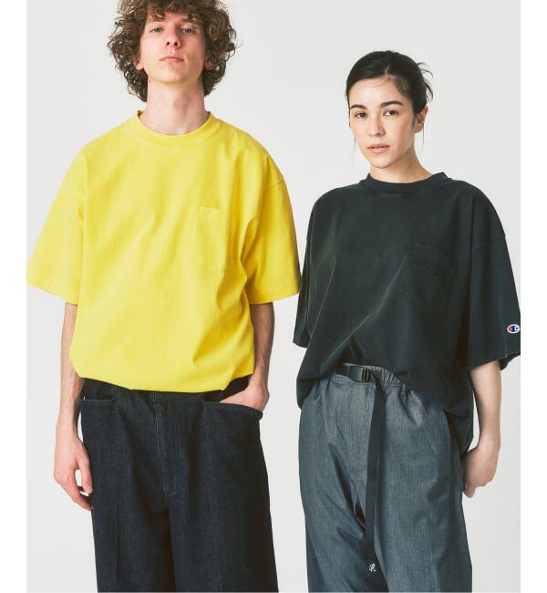 417 EDIFICE「CHAMPION / チャンピオン 417別注 Bleach Wash Pocket Tシャツ」|Tシャツ・カットソー|