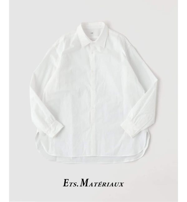 EDIFICE「ETS.MATERIAUX(マテリオ) フレンチ ワーク シャツ」|シャツ・ブラウス|ホワイト