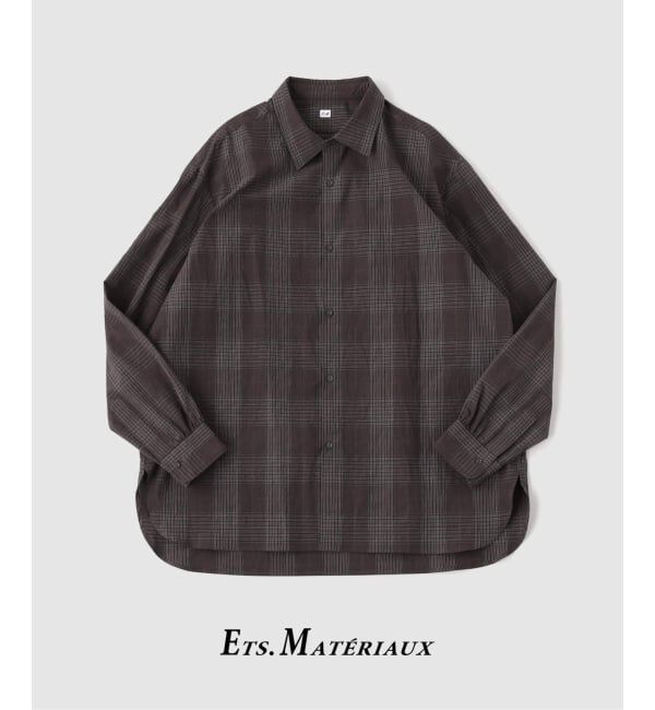 EDIFICE「ETS.MATERIAUX(マテリオ) フレンチ ワーク シャツ」|シャツ・ブラウス|ブラウン