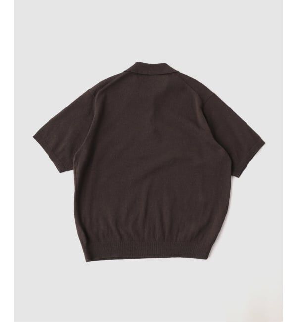 EDIFICE「ATON（エイトン）COTTON WASHI BOUCLE HALF SLEEVE POL」|ニット・セーター|