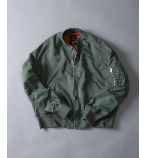 Paris Saint-Germain「《予約》【Paris Saint-Germain 】 JP RYOHEI KANEDA x PSG MA-1」|ブルゾン・スタジャン|カーキ