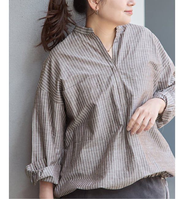 JOURNAL STANDARD「《追加》ハードマンズリネンコットンスキッパーシャツ」|シャツ・ブラウス|