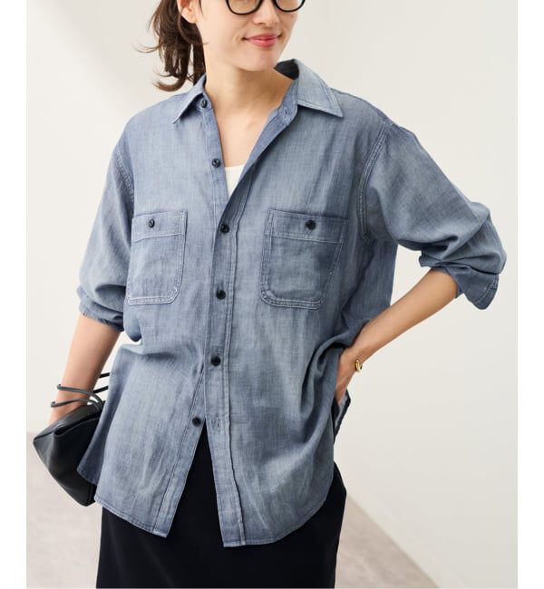 FRAMeWORK「≪追加≫PAYDAY /ペイデイ 別注シアーワークシャツ」|シャツ・ブラウス|ブルー A