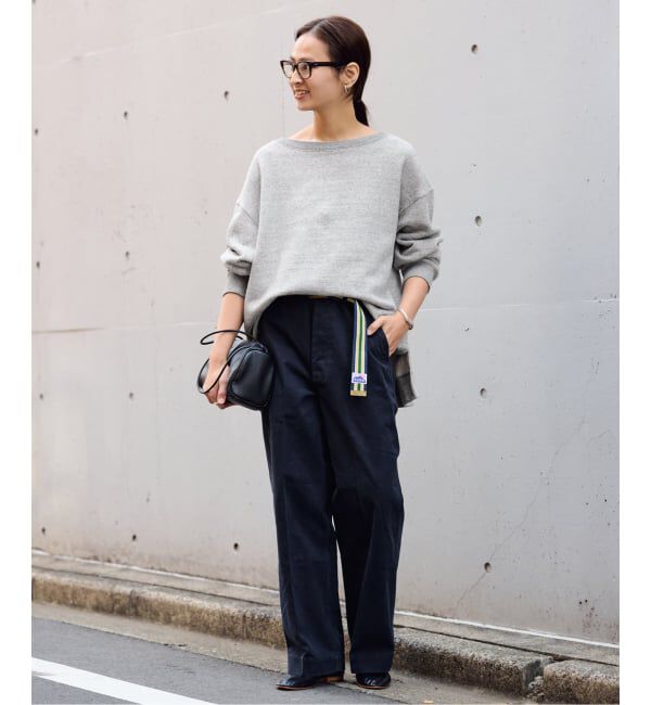 FRAMeWORK「≪一部カラーWEB限定 / 追加≫ボートネックワイドスウェット」|スウェット・ジャージ|