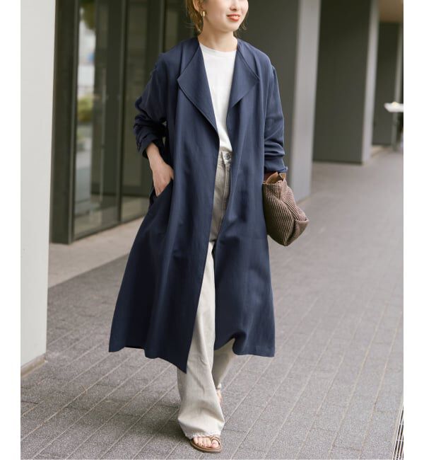 Spick and Span「ノーカラーコート」|ノーカラーコート|