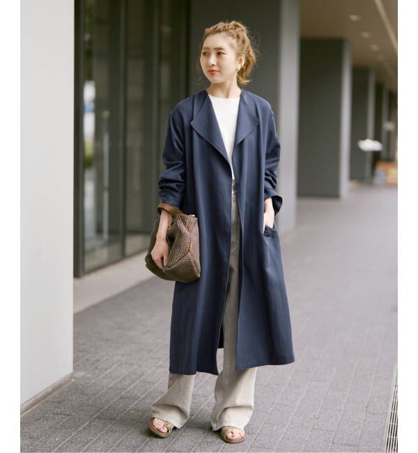 Spick and Span「ノーカラーコート」|ノーカラーコート|