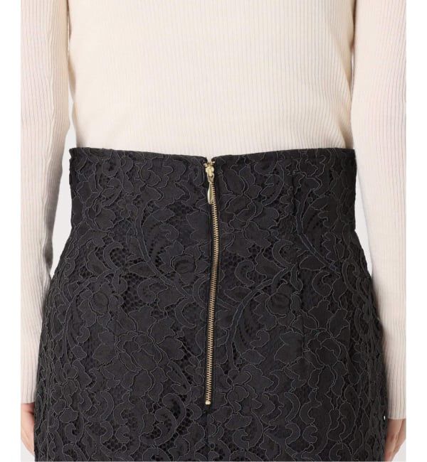 NOBLE「《WEB限定追加2》リバーレースIラインスカート」|スカート|