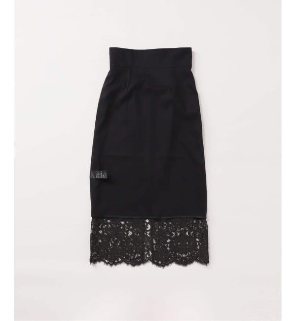NOBLE「《WEB限定追加2》リバーレースIラインスカート」|スカート|