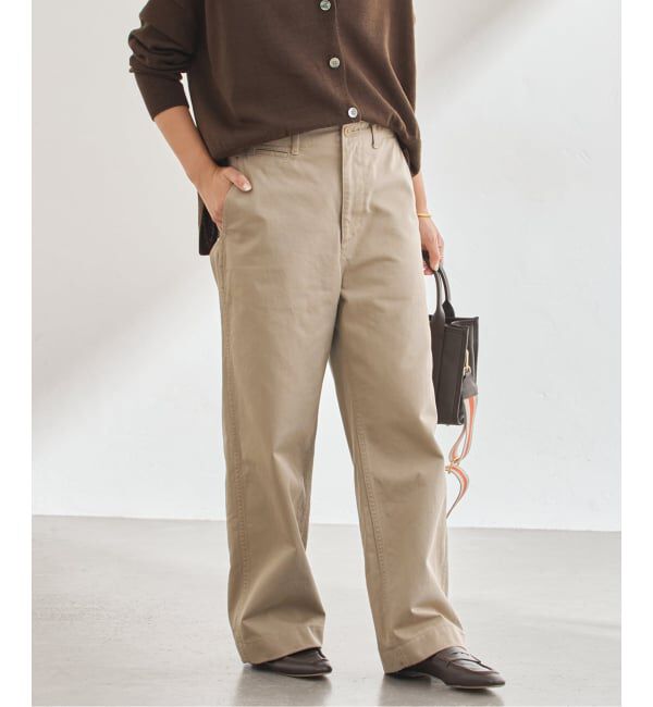 FRAMeWORK「≪一部カラーWEB限定 / 追加≫OVER SIZED CHINO パンツ 2」|チノ|