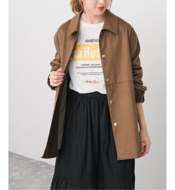 Spick and Span「《追加》フェイクスエードオープンカラージャケット」|その他|