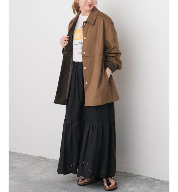 Spick and Span「《追加》フェイクスエードオープンカラージャケット」|その他|